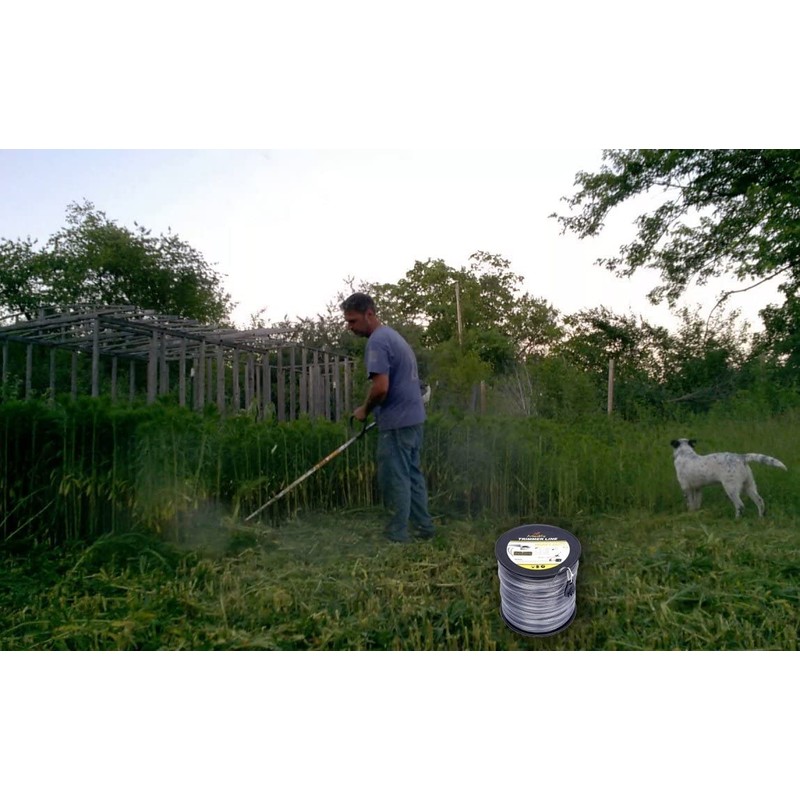 A ANLEOLIFE 5-Pound Heavy Duty Square .155-Inch-by-442-ft String Trimmer Line