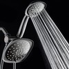 AquaDance Luxury Square High-Pressure Giant 7.3" Rain Shower Head/Handheld Spa