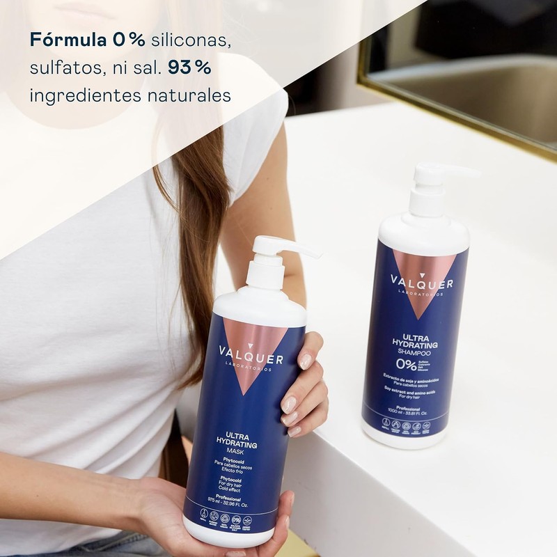 VALQUER Mascarilla Capilar Ultra Hidratante Zero 975 ml
