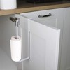 LMSAWK Pack of 2 Black Multifunctional Kitchen Roll Holder, High-Quality