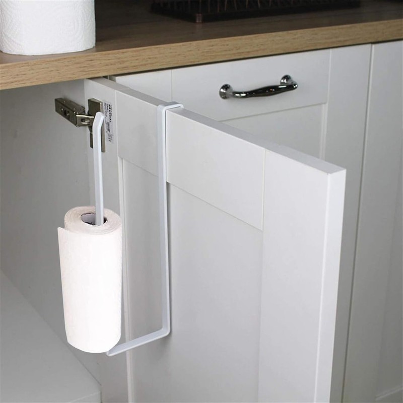 LMSAWK Pack of 2 Black Multifunctional Kitchen Roll Holder, High-Quality