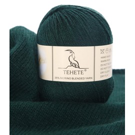 TEHETE Wool for Knitting and 35% Merino Wool Hand Knitting Yarn, 3 Balls x 50 g, Soft and Light