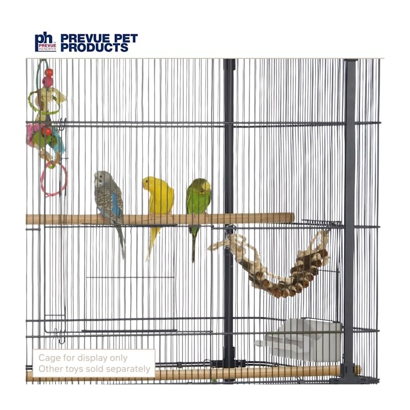 Prevue Pet Products Naturals Rope Ladder Bird Toy, Wood Stairs