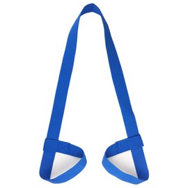Riarbronee Yoga Mat Carrying Strap Sling，Adjustable Loops for all Mat Sizes（Mat not included） (Blue)