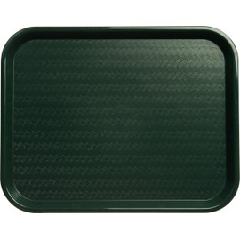 Carlisle CT141808 CafÃ© Standard Cafeteria / Fast Food Tray, 14" x 18", Forest Green