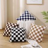 AmHoo Set of 2 Decorative Cushion Covers Checkerboard Decorative Cushion
