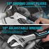 DURATECH 8-Piece Pliers Set with Rolling Pouch, Premium Cr-V/Cr-Ni Construction,