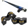 2PCS Aluminium and Bearing Billiards Cue Straightness Detector Straightening Calibrator