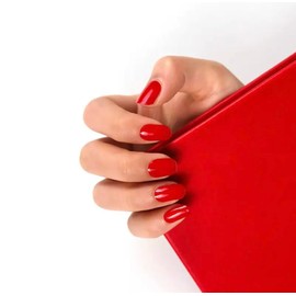 Zaubernägel4Home - UV Wraps, UV Nail Foils, Gel Nail Wraps, Semi-Cured Gel Nails (Bright Red)