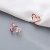Gold Clip On Earrings Cute Heart Clip Earrings for Women