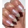 Bluesky Gel Nail white glitter Crystal Pearl White Snowflake White