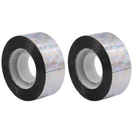 2 Rolls of ZONADAH Bird Scare Tape Ribbon 80m Deterrent Visual Audible Reflective Tape to Keep Away Birds Double Sided Flash Tape for Outdoor Garden Balcony