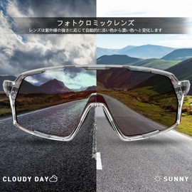 KAPVOE Polarized Sports Sunglasses, Ultra Lightweight TR90 Frame, Cuts Over 99% of UV400 UV Rays, Shockproof, Anti-Fog Lenses, For Men, Women, Biking, Climbing, Trekking