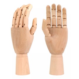 Lecute Mano Maniqui Madera 25cm Articulado Dibujo Boceto Pintura Ar