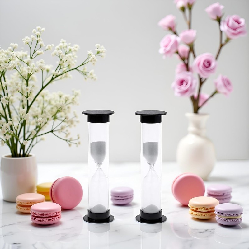 2Pcs New Mini Hourglass Sand Timer - 1 Minute (60