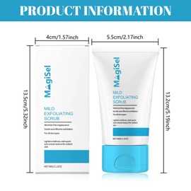 Body Scrub, Körperpeeling, vegane Körperpflege, trägt abgestorbene Hautschuppen sanft ab für sofort glattere geschmeidige Haut, Meersalz Jojobaöl Vitamin E Peeling Dunkle Flecken, 60g