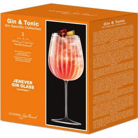 Luigi Bormioli Gin & Tonic - Vasos de ginebra Jenever de 25 onzas, juego de 2
