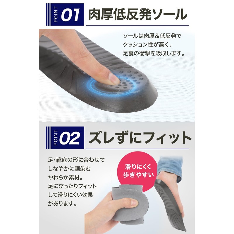 [Thick and Shock Absorbent] Memory Foam, Soft Insole, Standing Work,