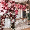 PartyWoo Burgundy Balloons 60 pcs 12 Inch Maroon Gray White