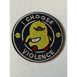 Unbranded I Choose Violence Patch Hook Loop Badge Funny Duck Meme Tactical Gear Gift Lot