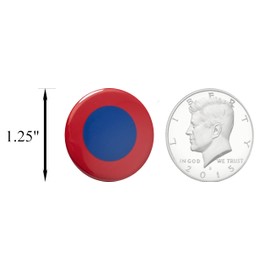 Democrat: Be a blue dot in a sea of red - small pinback buttons (1.25") - pack of 12