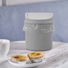 Waikhomes 2 Liters Mini Countertop Garbage Can with Lid, Swing