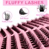 Eyelash Extensions Set, 200 Pieces, Fluffy Artificial Eyelash Clusters, Lashes