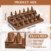 Juexica 18 Fingers Wood Ring Display Wooden Finger Ring Stand