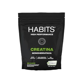 HABITS BY NOT A FANCY KITCHEN | High Performance | 100% Creatina Monohidratada Premium | Sin Sabor | Creapure Hecha En Alemania | 300 gramos | 60 porc