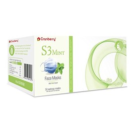 Cranberry USA Cranberry S3090Bcase S3 Mint Earloop Face Mask, Blue (Pack of 400)