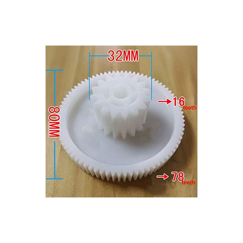 LICHIFIT Meat Grinder Plastic Gear Replacement S/M/L Teeth Gear for