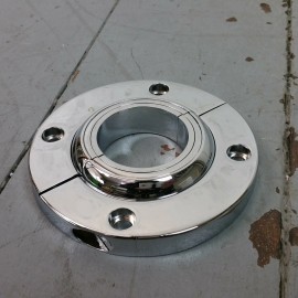 National Speed Automotive Supply Billet Aluminum Steering Column Floor Mount For 2" Columns Swivel SBC BBC 350