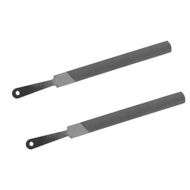 Shinelan 10" Handy File for Plastic Laminate Edge Finishing，Second Cut Grade High Carbon Hardened Steel Flat Mill File (10-Inch 2 Pcs)