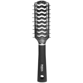 PARSA Beauty Hair Brush, Oval Allround Hair Styling Brush with Matte Finish Surface in Various Colours Black, air vent hair brush.