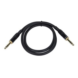 Monoprice 3ft Premier Series 1/4in TRS Male to Male Cable, 16AWG (Gold Plated)