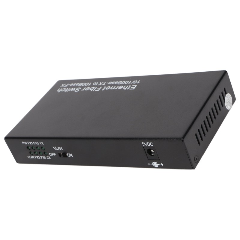 Ethernet Optical Switch 6 Ports 10 100Mbps RX1550 Tx1310nm LED