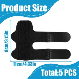 5 Stück Fingerschiene, Fingerglätter Finger Schiene Stabilisator, Verbesserte Fingerstütze Schnapp Finger Schiene Fingerschutz mit Vollständiger Abdeckung Fingerbandage Fingerunterstützung