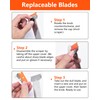 Razor Blade Scraper, Long Handle Scraper Tool with 10 Plastic