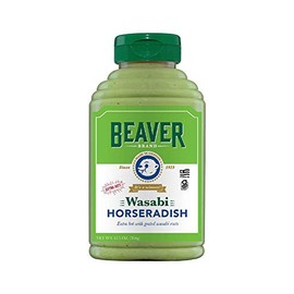 Beaver Wasabi Horseradish, 12.5 Ounce Squeeze Bottle (Pack of 6)