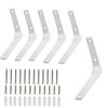 6 Pcs Shelf Bracket, Shelf Brackets, Brackets, Brackets for Shelves,