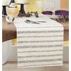 SARO LIFESTYLE Decima Collection Thin Striped Design Table Runner, 16"x72",