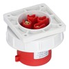 Waterproof Industrial Socket Nylon Brass 4 Pin Aviation Power Connector