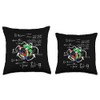 Magic-Cube math formulas chalk drawing Cult Retro Cool Throw Pillow