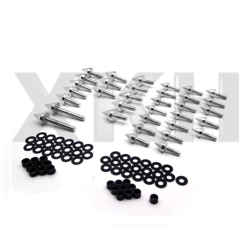 XKH- Aluminum Fairing Bolt Kit Body Compatible with 1999-2007 Suzuki
