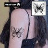 INKARTLINK semi-permanent temporary tattoo, gift for girls, butterfly tattoo for