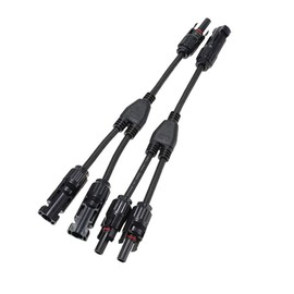 Solar connector Y branch parallel adapter Solar panel cable Photovoltaic plug distributor
