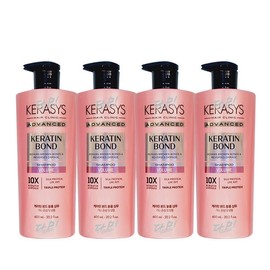 Kerassive 케라시스 어드밴스드 케라틴 본드 볼륨 샴푸 600ml x4개 Kerassence Advanced Keratin Bond Volume Shampoo 600ml x4