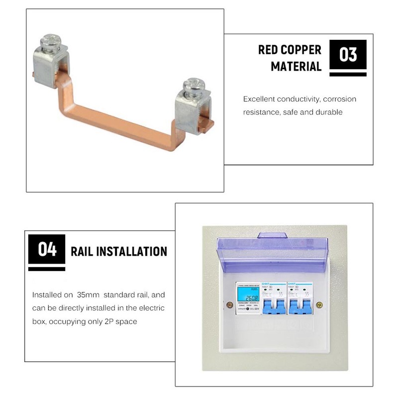 Digital Electric Energy Meter Single Phase DIN Rail Electricity Meter