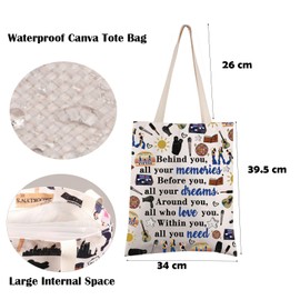 FEELMEM Mama Musical Gift Behind You All Your Memories Mamma Musical Tote Bag For Mamma Fans