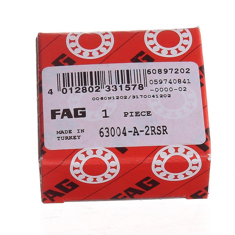 Single Row 63004 A 2RS Deep Groove Ball Bearing